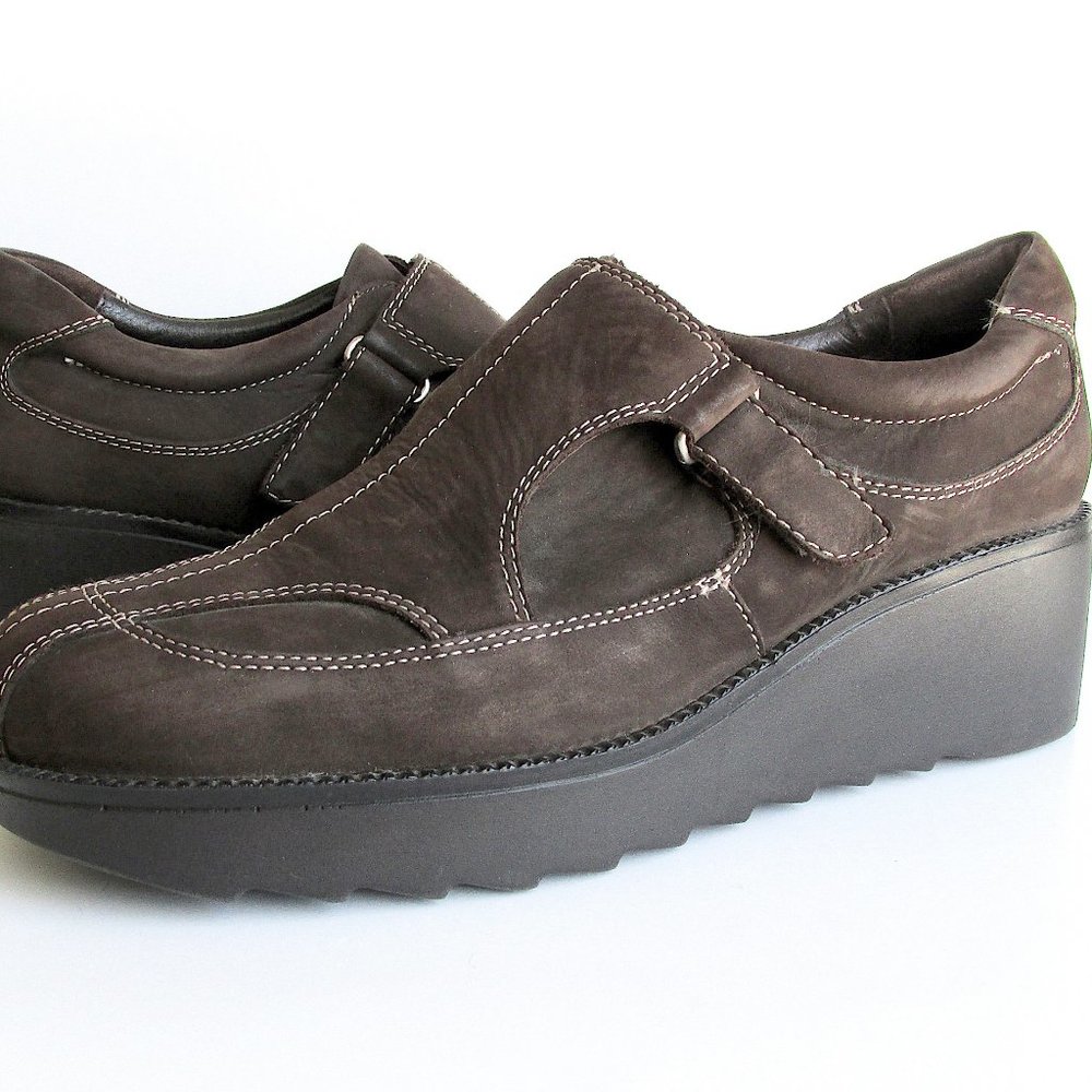 DONALD J. PLINER SPORT Leather Wedge Shoes Wm's sz 9